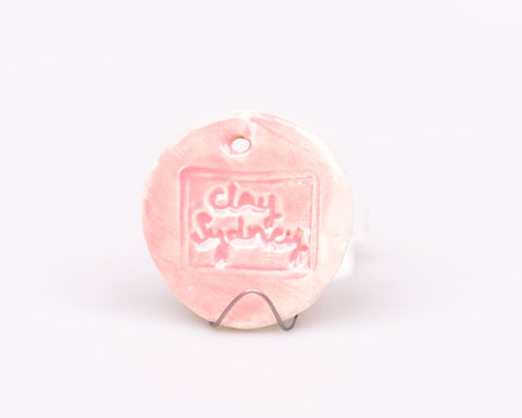 Pink Blush Gloss Stoneware 1 coat