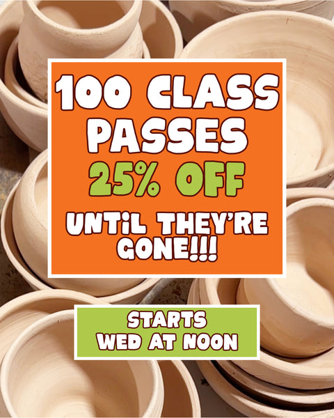 100 Class Passes - 25% off. Until they're gone!