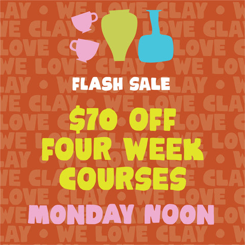 $70 off Four Week Course Passes for 100 mins!