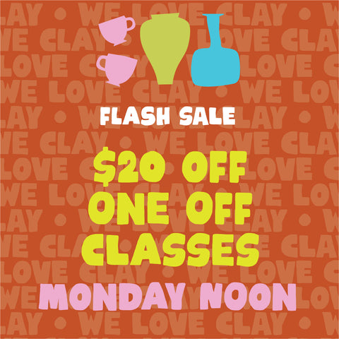 $20 off One Off Class Passes for 100 mins!