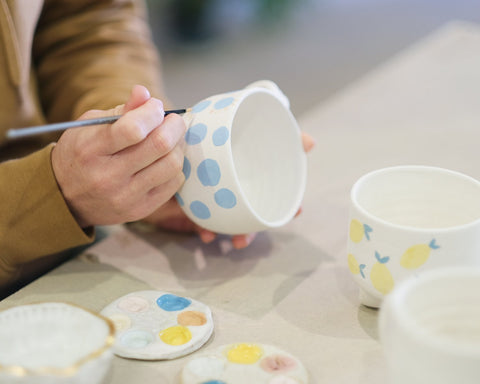Paint your own pot made by our potters!